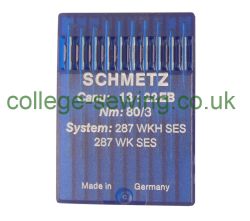 287WKH SES SIZE 80 PACK OF 10 NEEDLES SCHMETZ