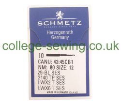 29-34 SES SIZE 80 PACK OF 10 NEEDLES SCHMETZ