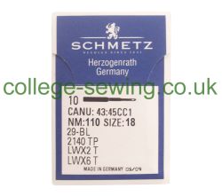 29-34 SIZE 110 PACK OF 10 NEEDLES SCHMETZ