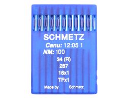 34R SIZE 100 PACK OF 10 NEEDLES SCHMETZ