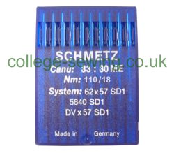 62X57 SD1 SIZE 110 PACK OF 10 NEEDLES SCHMETZ DISCONTINUED