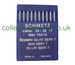 62X57 SERV7 SIZE 100 PACK OF 10 NEEDLES SCHMETZ