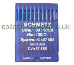 62X57 SES SIZE 130 PACK OF 10 NEEDLES SCHMETZ