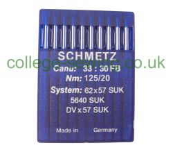 62X57 SUK SIZE 125 PACK OF 10 NEEDLES SCHMETZ