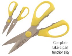 656 8-1/2" KITCHEN SHEARS YELLOW MUNDIAL