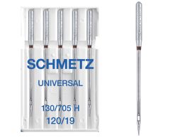SCHMETZ UNIVERSAL SIZE 120 PACK OF 5 NEEDLES