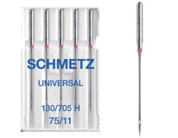 SCHMETZ UNIVERSAL SIZE 75 PACK OF 5 NEEDLES