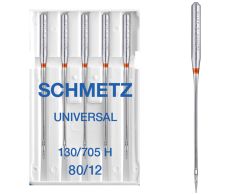 SCHMETZ UNIVERSAL SIZE 80 PACK OF 5 NEEDLES