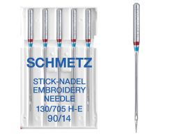 SCHMETZ EMBROIDERY SIZE 90 PACK OF 5 NEEDLES