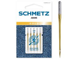 SCHMETZ JEANS GOLD SIZE 100 PACK OF 5 CARDED
