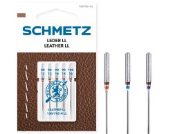 SCHMETZ LEATHER SIZE 80 - 100 PACK OF 5 CARDED