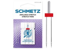 SCHMETZ STRETCH TWIN 4MM SIZE 75 CARDED