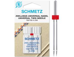 SCHMETZ TWIN 2.0MM SIZE 80 PACK OF 1 CARDED