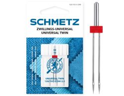 SCHMETZ TWIN 2.5MM SIZE 80 PACK OF 1 CARDED