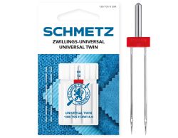 SCHMETZ TWIN 4MM SIZE 80 PACK OF 1 CARDED