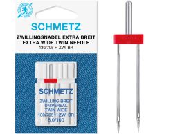 SCHMETZ TWIN 6.0MM SIZE 100 PACK OF 1 CARDED