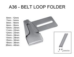 A36 12MM START 6MM FINISH BELT LOOP FOLDER