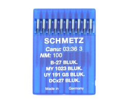B27BLUK SIZE 100 PACK OF 10 NEEDLES SCHMETZ DISCONTINUED