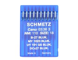 B27BLUK SIZE 110 PACK OF 10 NEEDLES SCHMETZ DISCONTINUED