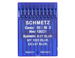 B27BLUK SIZE 130 PACK OF 10 NEEDLES SCHMETZ DISCONTINUED