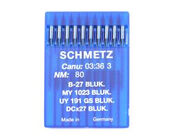 B27BLUK SIZE 80 PACK OF 10 NEEDLES SCHMETZ DISCONTINUED