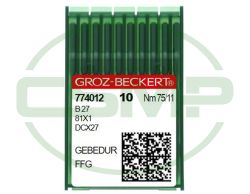 B27FFG GEBEDUR SIZE 75 GROZ BECKERT PACK OF 10 NEEDLES