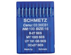 B27SES SIZE 100 PACK OF 10 NEEDLES SCHMETZ