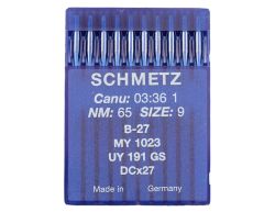 B27 SIZE 65 PACK OF 10 NEEDLES SCHMETZ