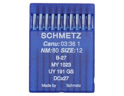 B27 SIZE 80 PACK OF 10 NEEDLES SCHMETZ