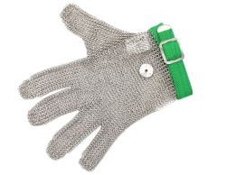 ZEVA 5 FINGER CHAINMAIL GLOVE GREEN EX SMALL