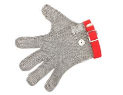 ZEVA 5 FINGER CHAINMAIL GLOVE RED MEDIUM