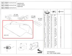 G0319X110mm-45mm WAISTBAND FOLDER MEDIUM - CLEARANCE PRICE