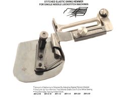 S91X1/4=6mm ELASTIC SWING HEMMER & FOOT