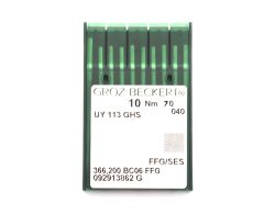 UY113GS FFG SES SIZE 70 PACK OF 10 NEEDLES GROZ BECKERT