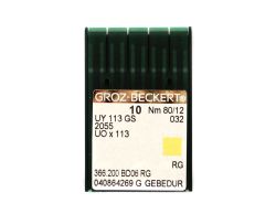 UY113GS GEBEDUR SIZE 80 PACK OF 10 NEEDLES DISCONTINUED