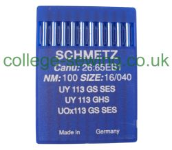 UY113GS SES SIZE 100 PACK OF 10 NEEDLES SCHMETZ