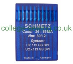 UY113GS SPI SIZE 80 PACK OF 10 NEEDLES
