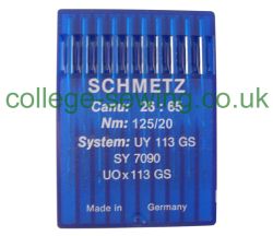 UY113GS SIZE 125 PACK OF 10 NEEDLES SCHMETZ