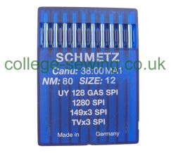 UY128GAS SPI SIZE 80 PACK OF 10 NEEDLES SCHMETZ
