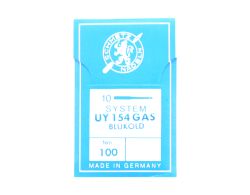 UY154 GAS BLUKOLD SIZE 100 PACK OF 10 NEEDLES SCHMETZ DISCONTINUED