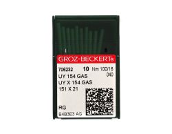 UY154GAS SIZE 100 PACK OF 10 NEEDLES GROZ BECKERT
