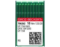 UY154GAS SIZE 125 PACK OF 10 NEEDLES GROZ BECKERT