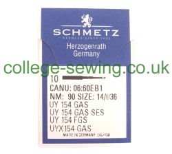 UY154GAS SIZE 90 PACK OF 10 NEEDLES SCHMETZ