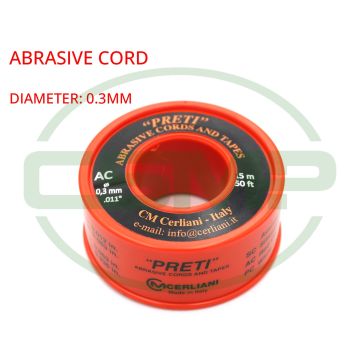 01AC15 0.3MM X 15M 280 GRIT PRETI ABRASIVE CORD