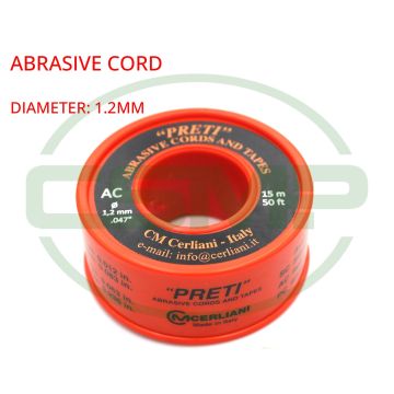 12AC15 1.2MM X 15M 150GRIT PRETI ABRASIVE CORD 12AC15 1.2MM X 15M 150GRIT PRETI ABRASIVE CORD