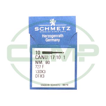 130X3 SIZE 80 PACK OF 10 NEEDLES SCHMETZ DISCONTINUED