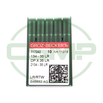 134-35LR SIZE 110 PACK OF 10 NEEDLES GROZ BECKERT 134-35LR SIZE 110 PACK OF 10 NEEDLES GROZ BECKERT