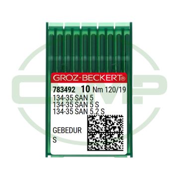 134-35 SAN 5 S GEBEDUR SIZE 120 PACK OF 10 NEEDLES