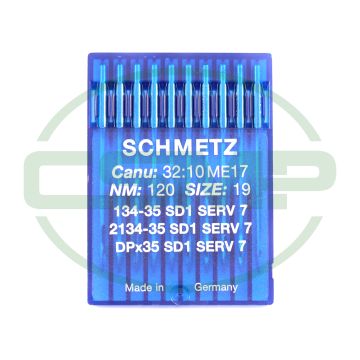 134-35SD1SERV7 SIZE 120 PACK OF 10 NEEDLES SCHMETZ 134-35SD1SERV7 SIZE 120 PACK OF 10 NEEDLES SCHMETZ