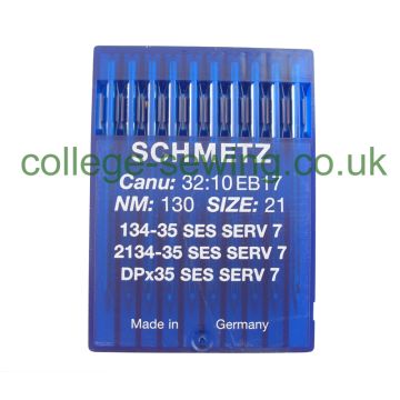 134-35 SES SERV 7 SIZE 130 PACK OF 10 NEEDLES SCHMETZ 134-35 SES SERV 7 SIZE 130 PACK OF 10 NEEDLES SCHMETZ